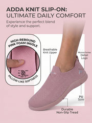 ADDA SOFTWALK-1 Women Comfortable & Breathable Knit Walking Sneakers